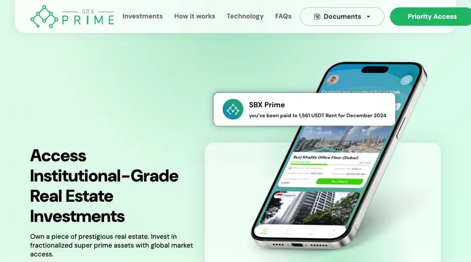 SBX Prime website